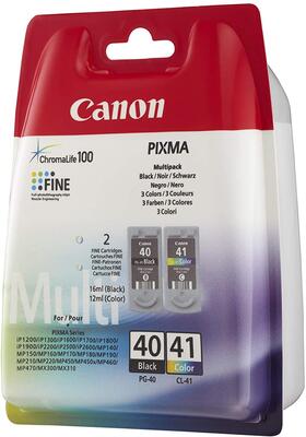 Canon PG-40 / CL-41 (0615B043) Black+Color Original Two-pack Cartridge - iP1200 / iP1300