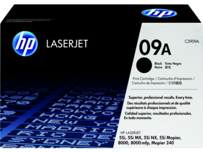 HP C3909A (09A) Black Original Toner Cartridge - Laserjet 8000 (U)