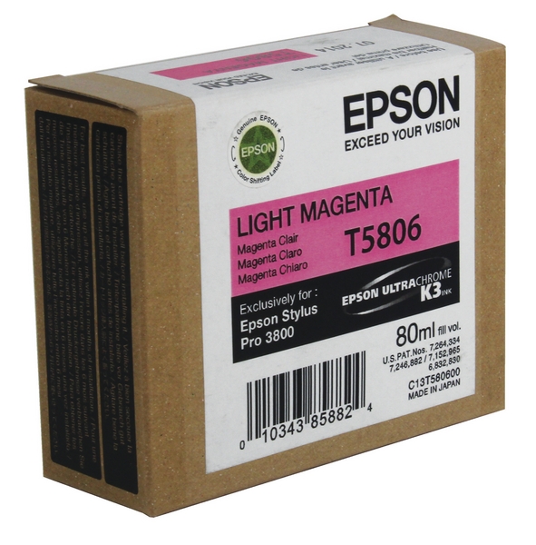 Epson C13T580600 (T5806) Originalpatrone, Hellrot.