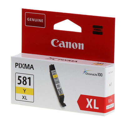 Canon CLI-581XL Y (2051C001) Yellow Original Cartridge - TS6150 / TS6250