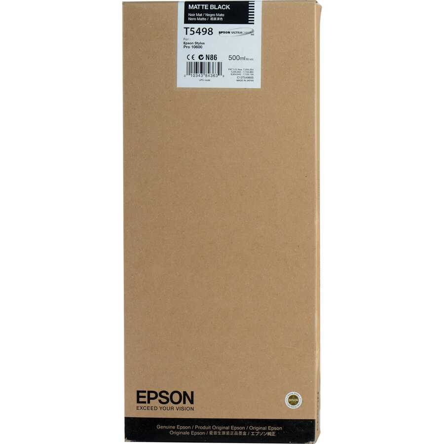 Epson C13T549800 (T5498) Matte Schwarz Originalpatrone.