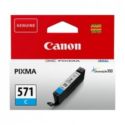Canon CLI-571C (0386C001) Cyan Original Cartridge - MG5700 / MG6800