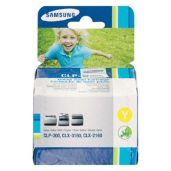 Samsung CLP-Y300A/ELS  (CLP-300) Yellow Original Toner Cartridge - CLX-2160 / CLX-3160 (Without Box)