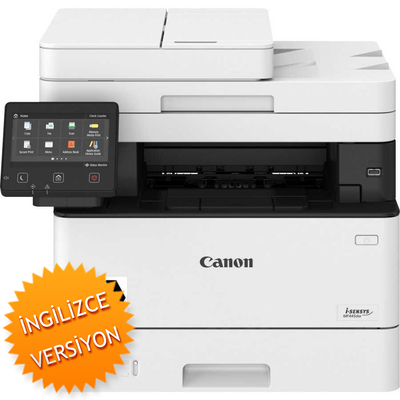 Canon i-Sensys MF445DW (3514C021) Wi-Fi + Tarayıcı + Fotokopi + Fax Çok Fonksiyonlu Mono Lazer Yazıcı (İngilizce Versiyon)
