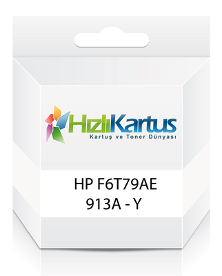 HP F6T79AE (913A) Yellow Muadil Cartridge - PageWide 35