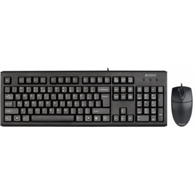 A4 Tech KM-72620D Black Wired Q Tastatur & Maus S