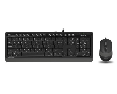 A4 Tech F1010 Siyah-Gri Kablolu Klavye & Mouse Set