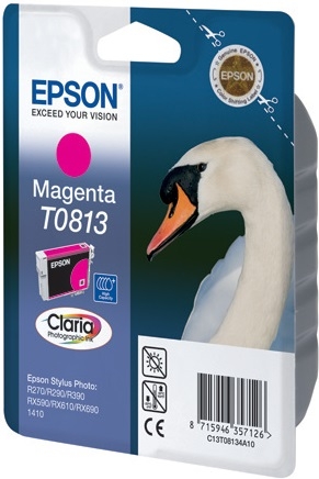 Epson C13T11134A10 (T0813) Rot, Originalpatrone.