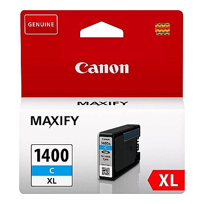 Canon PGI-1400XL C (9202B001) Cyan Original Ink Cartridge High Capacity - MB2040