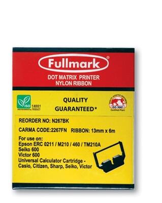 Epson N267BK 13mm X 6m Compatible Ribbon - M210/0211