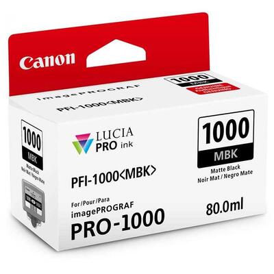 Canon PFI-1000MBK (0545C001) Mat Siyah Orjinal
