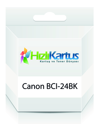 Canon BCI-24BK (6881A009)   Siyah Muadil Kartuş