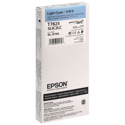 Epson C13T782500 (T7825) Light Cyan Original Cartridge - SL-D700 (Ex)