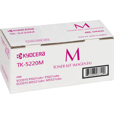 Kyocera TK-5220M Magenta Original Toner Cartridge - P5021 / M5521