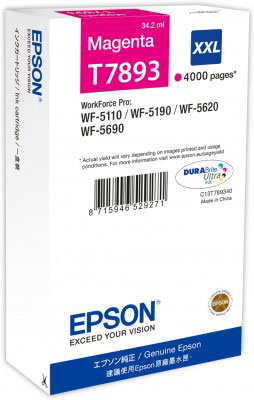 Epson C13T789340 (T7893) Kırmızı Orjinal Kartuş -