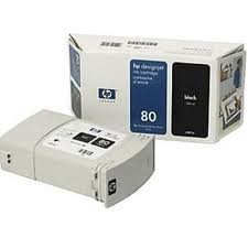 HP C4871A (80) Black Original Plotter Cartridge Hohe Ausbeute - DesignJet 1050 (U)
