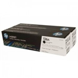 HP CE310AD (126A) Black Original Toner Twin Pack - LaserJet CP1025 (Damaged Box)
