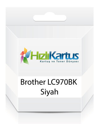 Bruder LC970BK Black Muadil Cartridge — DCP-135C