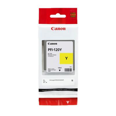 Canon PFI-120Y  (2888C001) Yellow Original Cartridge - TM-200 / TM-205
