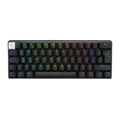 Logitech G Pro X 60 Lightspeed Tactile Turkish RGB Wireless Black Gaming Keyboard (920-011913)