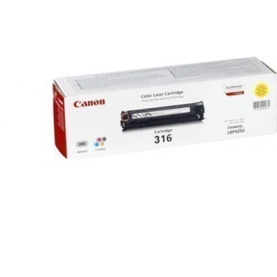 Canon CRG-316Y (1977B003AA) Yellow Original Toner - LBP5050 / MF8030Cn / MF8050Cn