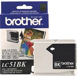 Brother LC51BK Black Original Cartridge - DCP-130C
