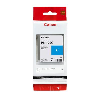 Canon PFI-120C (2886C001) Cyan Original Cartridge - TM-200 / TM-205