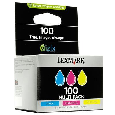 Lexmark 14N0849 (100) 3lü Paket Renkli Kartuş - S