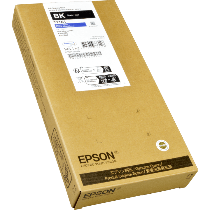 Epson C13T11N140 (T11N1) Schwarze Originalpatrone - EM