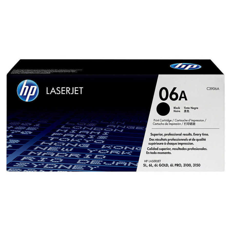 HP C3906A (06A) Schwarz, Original-Toner.