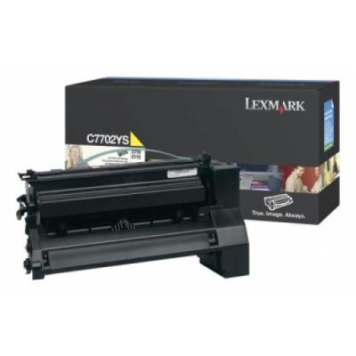 Lexmark C7702YS Gelber Orjinaltoner — C770ZCARTKEEP0002ZXQ