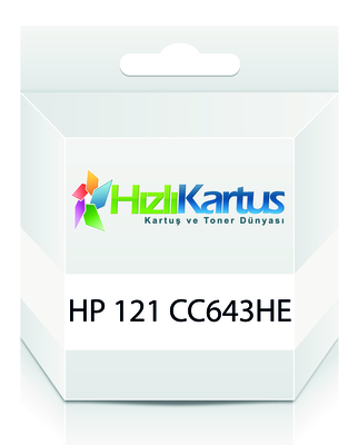 HP CC643HE (121) Renkli Muadil Kartuş