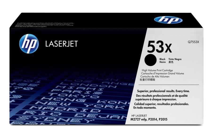 HP Q7553X (53X) Black Original Toner - LaserJet P2014 (Damaged Box)