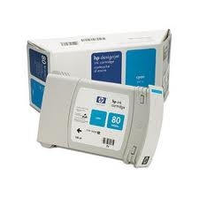 HP C4846A (80) Cyan Original Plotter Kartusche hohe Ausbeute - DesignJet 1050