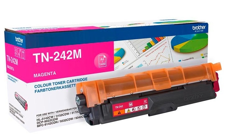Brother TN-242M Magenta Original Toner - HL-3142 / HL-3152