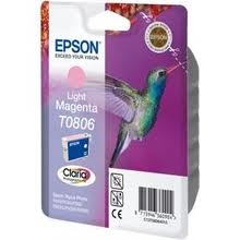 Original Ink Cartridge for Epson C13T08064021 (T0806) Light Magenta - Stylus Photo PX650 (U)