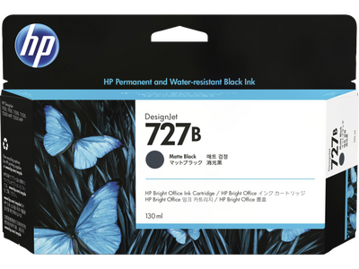 HP 727B (3WX13A) Mat Siyah Orjinal Kartuş - De