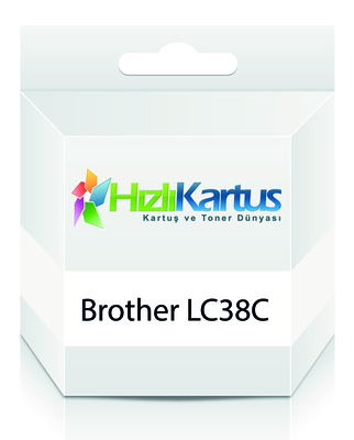 Brother LC38C / LC-980C Mavi Muadil Kartuş - DCP-1