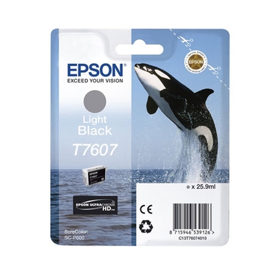 Epson C13T76074010 (T7607) Açık Siyah Orjinal Kart