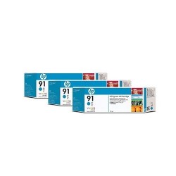 HP C9483A (91) BlueART Plotter Cartridge 3some Pak