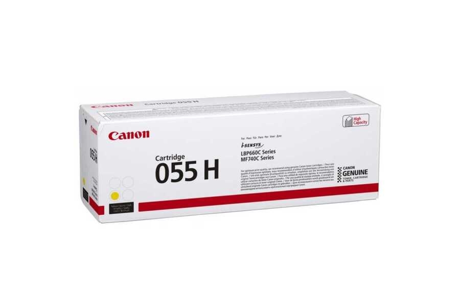 Canon CRG-055H Y (3017C002) Gelbe Original-Tonerpatrone.
