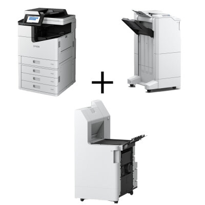 (SET) Epson WorkForce Enterprise WF-C20590 A3 Renkli Çok İşlevli Yazıcı + Epson LXA3FM1 Finisher Unit + Epson LXA3FMDU1 Bridge Unit