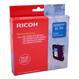 Ricoh GC-21C (405533) Cyan Original Cartridge - GX2500 / GX3050 (T7423)