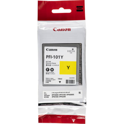 Canon PFI-101Y Yellow Original Cartridge - IPF6000s / IPF5000 (Ex)