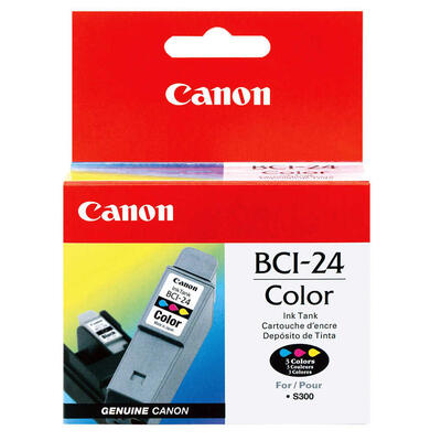 Canon BCI-24C Colour Original Ink Cartridge - i250 / i320 (C)