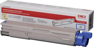 OKI 43459331 Cyan Original Toner - C3300 / C3400