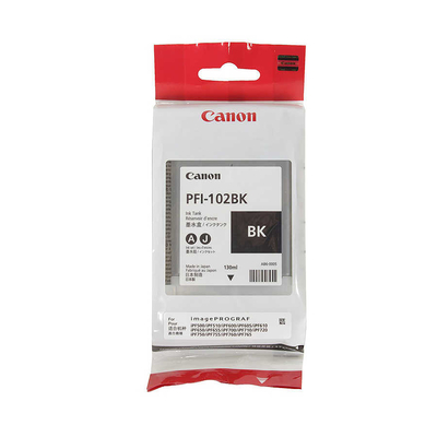 Canon PFI-102BK (0895B001) Schwarze Originalpatrone.