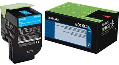 Lexmark 80C1XC0 Mavi Orjinal Toner Yüksek Kapasite