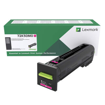 Lexmark 72K50M0 Magenta Original Toner - CS820 / CX825