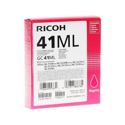 Ricoh GC41ML 405767 Geljet Magenta Original Cartridge SG2100 / SG3110 / SG3100 (U)